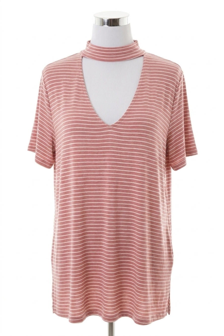 NEW JODIFL women's striped short sleeve in pink